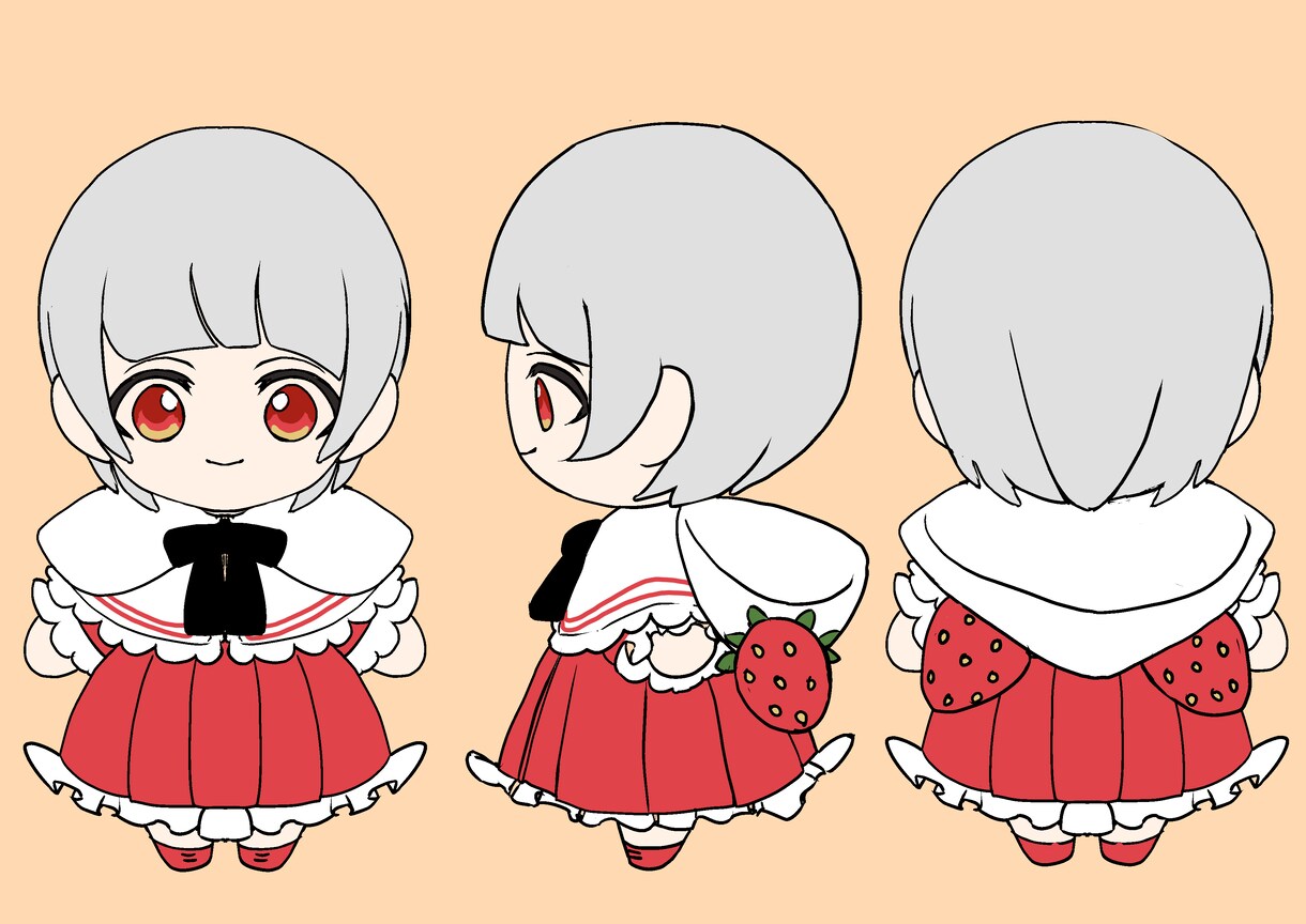キャラクターイラスト何でも描きます ミニ〜八頭身、立ち絵・一枚絵・三面図、何でもご相談ください イメージ7