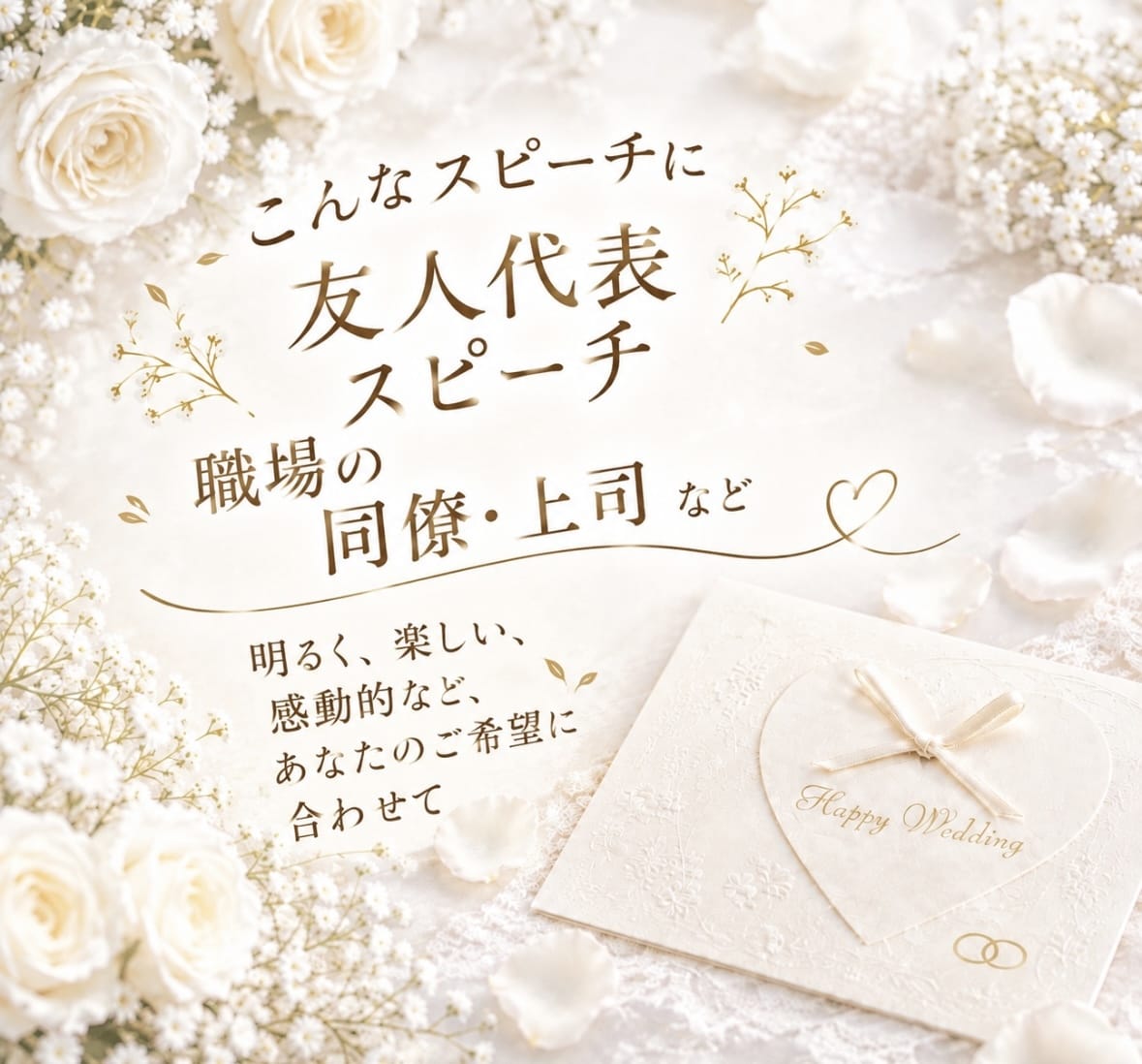 心に残る結婚式スピーチの原稿を作成します 思い出やエピソードを自然なスピーチに イメージ2