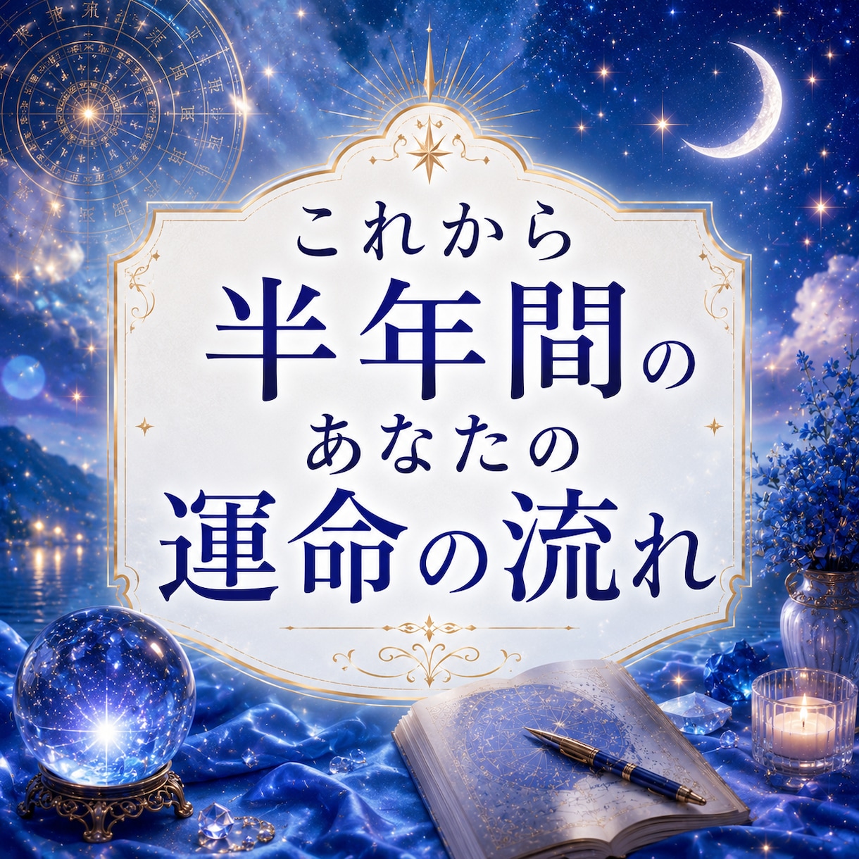 ワンコイン霊視&占い★今後半年間の運勢を占います 素敵な半年間を送るために”あなた専用の言葉の処方箋”をお届け イメージ1