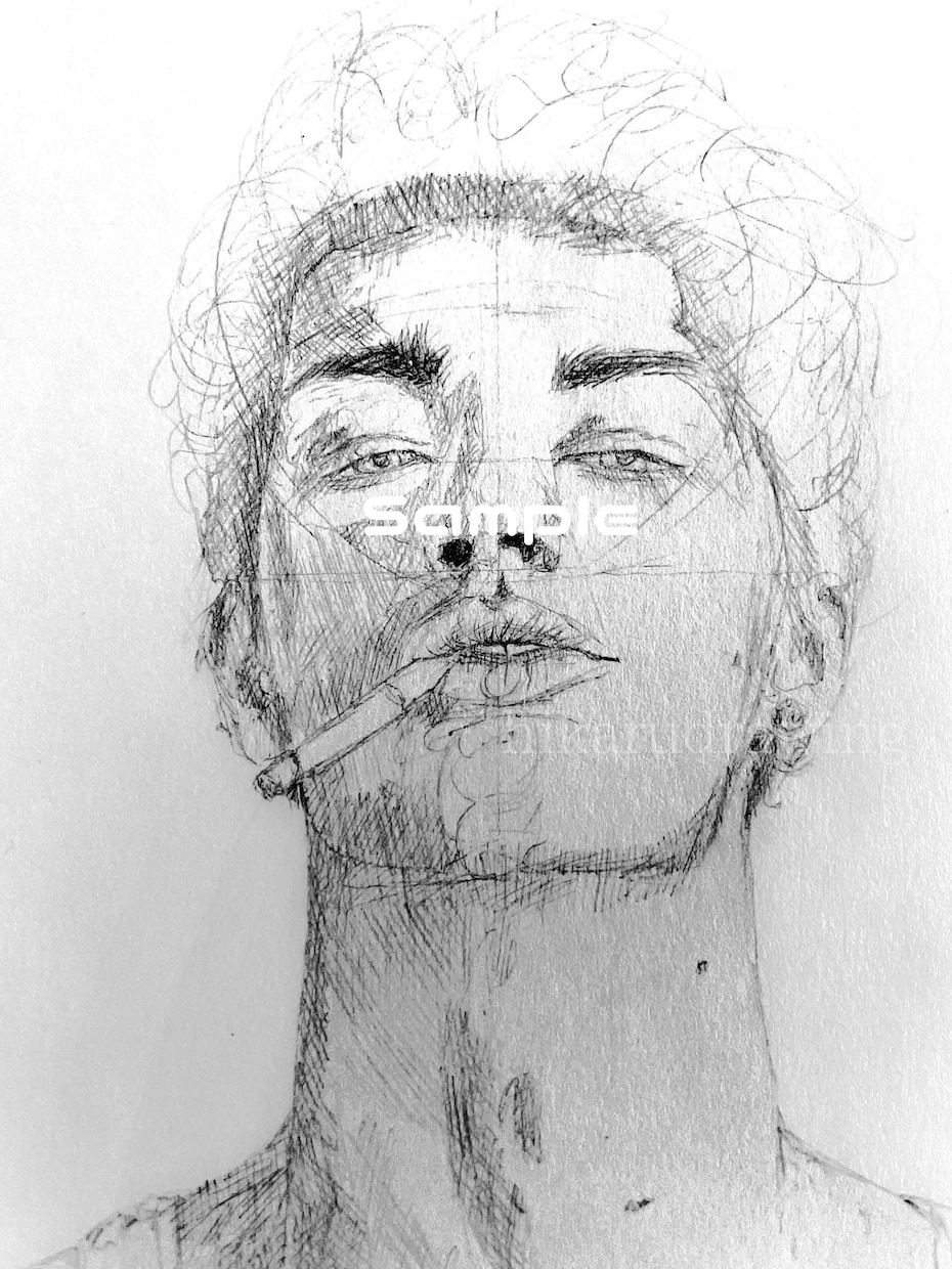 鉛筆画・似顔絵をスケッチスタイルで描きます SNSのアイコンとしても◎他との差別化になりますよ〜！ イメージ7