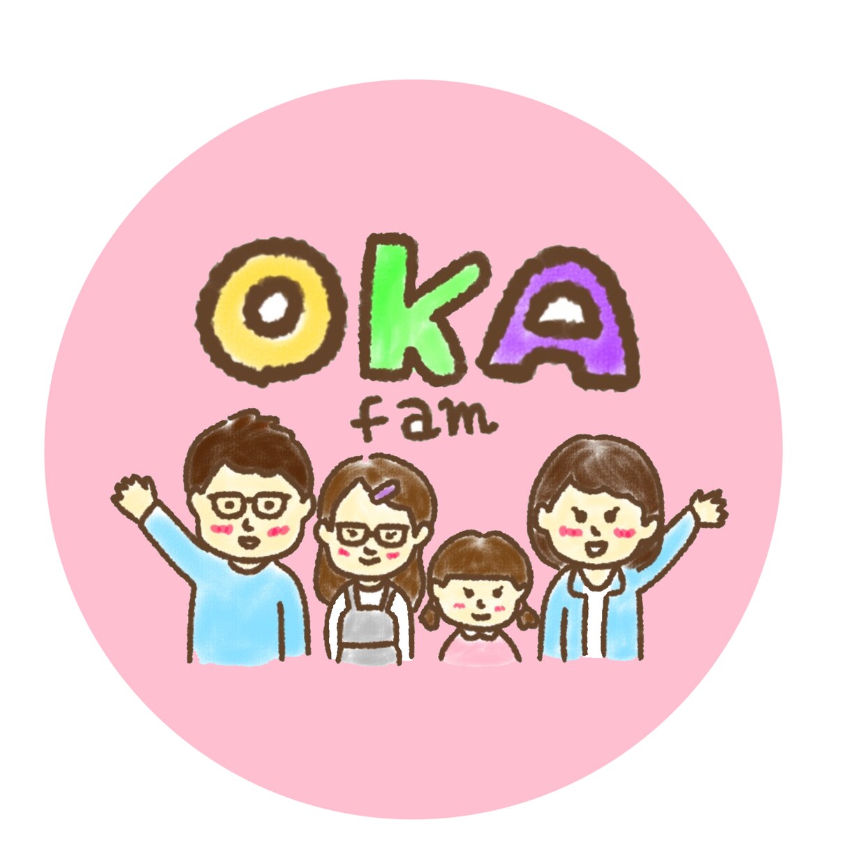 ほっこりかわいい似顔絵描きます お祝いや記念に。世界に一つだけしかない似顔絵 イメージ3