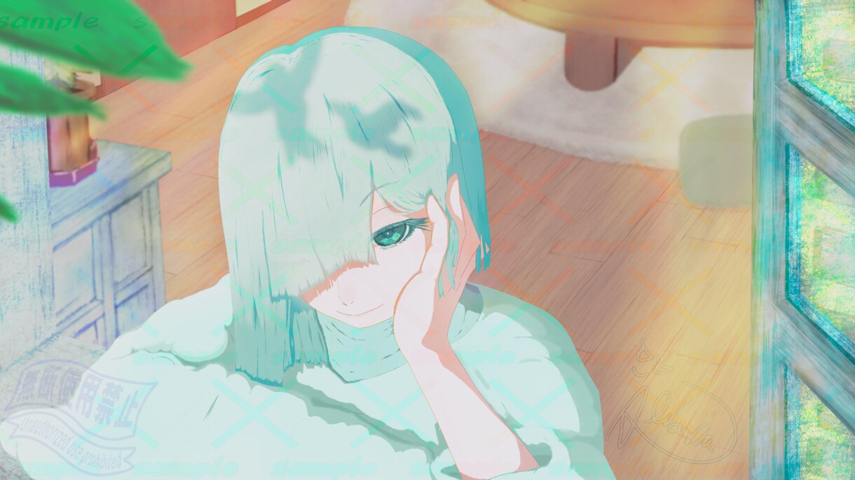 綺麗な”ブラシ塗り”の一枚絵を描きます Youtube、Vtuber、歌い手など活動している方に！ イメージ1