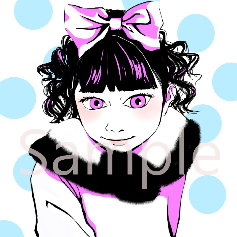 白黒+ワンカラーで目を引く似顔絵描きます SNSアイコンや名刺、プレゼントにもいかがですか！ イメージ7