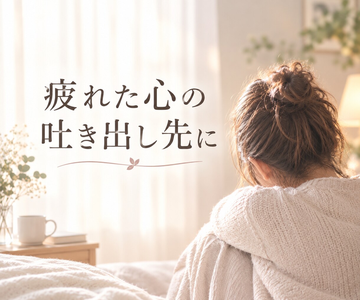 不安を抱えているあなたへ。丁寧に耳を傾けます あなたの心を大事に大切に。寄り添います イメージ1