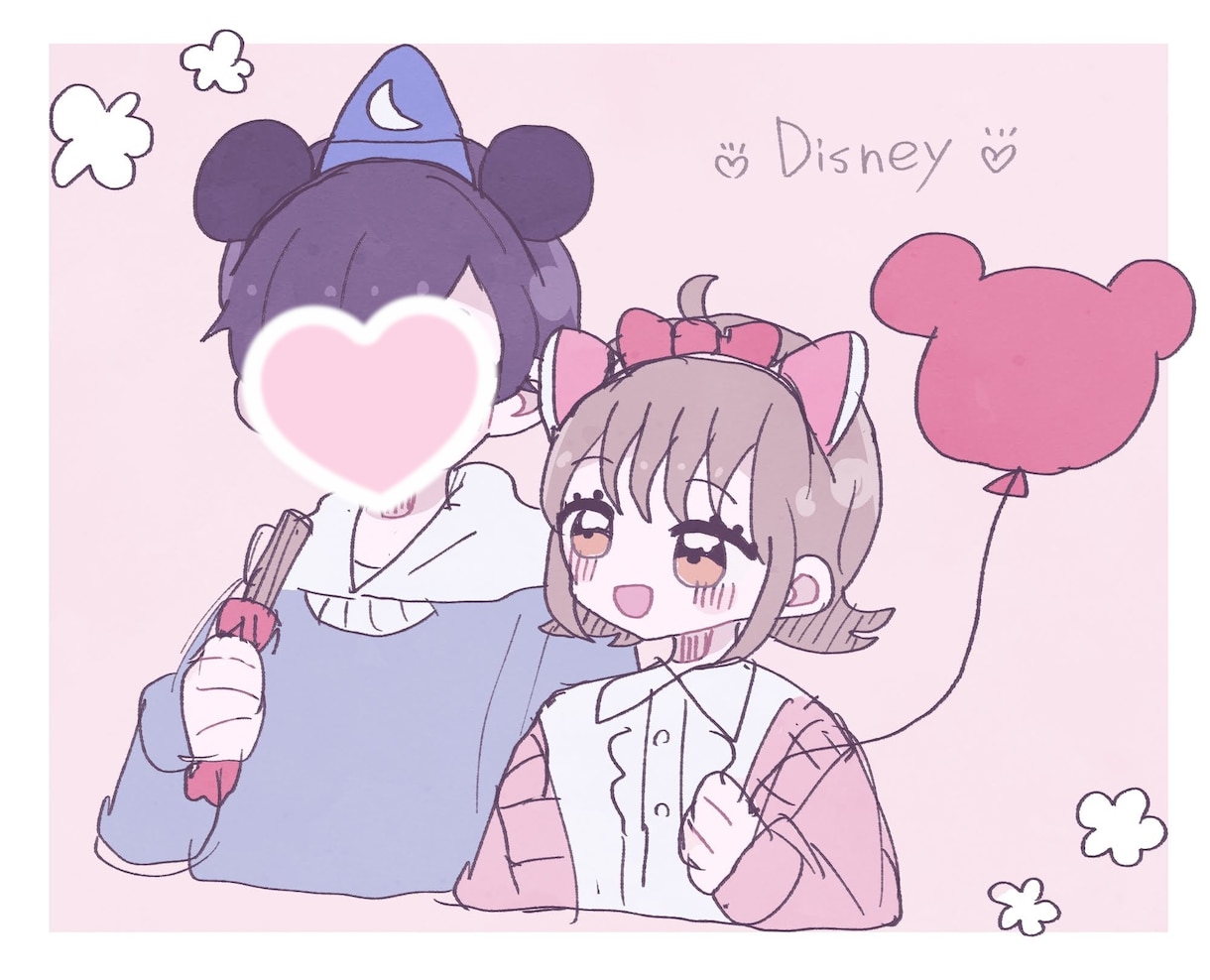 カップル(夢絵)イラスト描きます 低価格でアイコンや全身絵を描きます！ イメージ10
