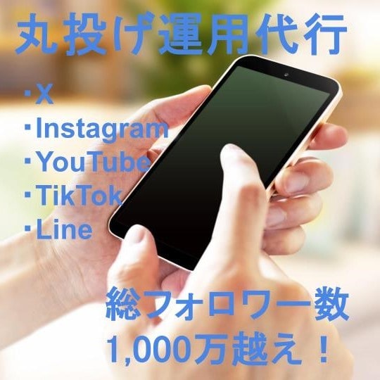主要5SNS運用代行・コンサルします 総フォロワー数1000万越え/SNS代行/コンサル/設計 イメージ1