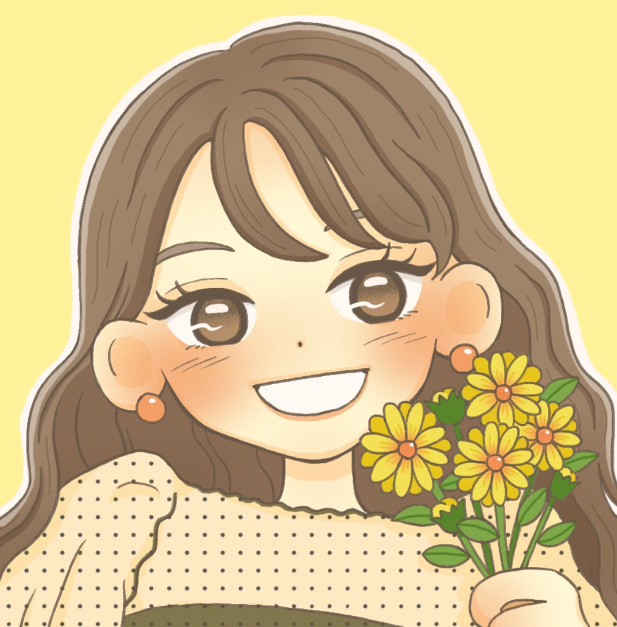 ほどよくデフォルメしたかわいい似顔絵を描きます SNSアイコン◎ 人柄が伝わる温かみ似顔絵イラスト イメージ1