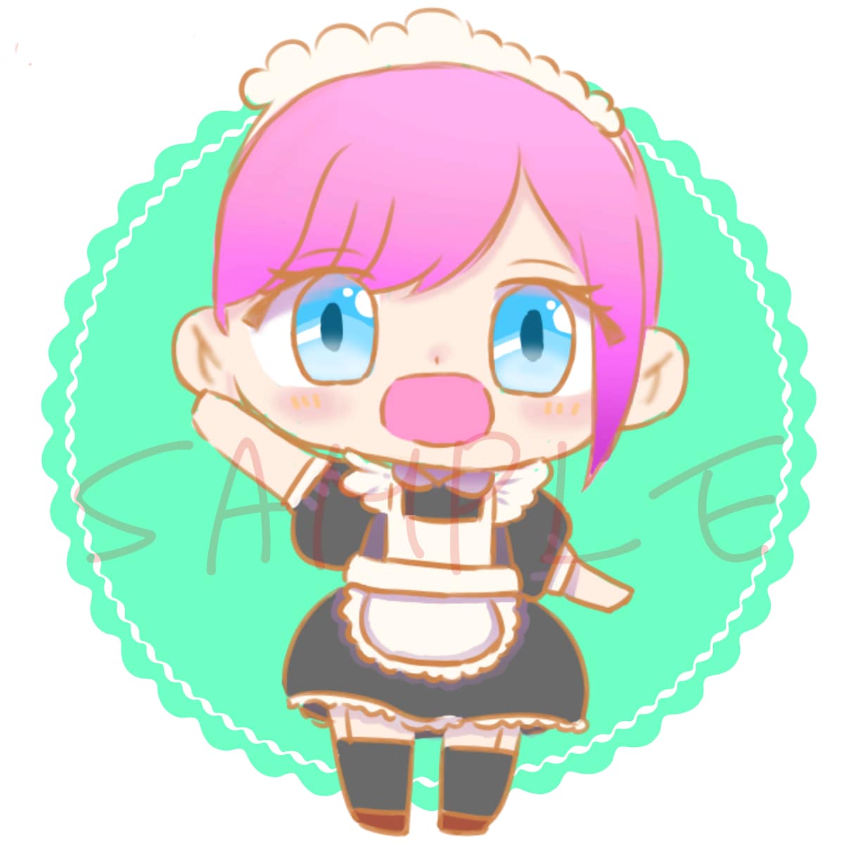 SNSのアイコンにも！安価でミニキャラお描きします お金はあんまり使えないけど自分のイラストが欲しい…という方へ イメージ2