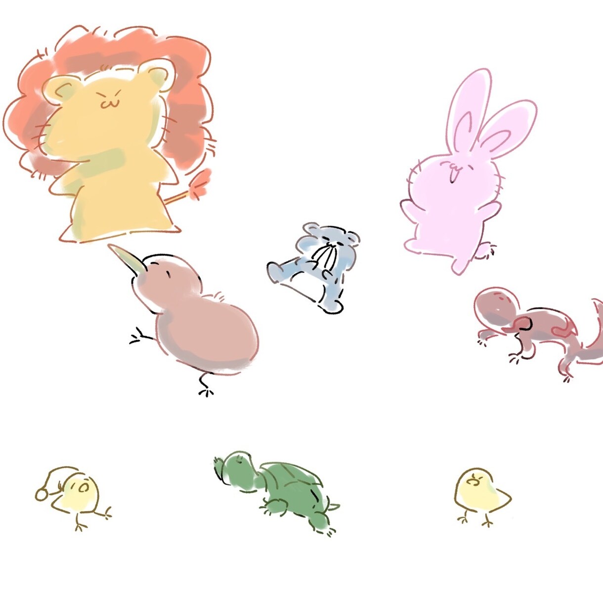 可愛い！生き物のSNSアイコン描きます 動物・爬虫類（カエル・トカゲ）など、かわいく描きます！ イメージ2
