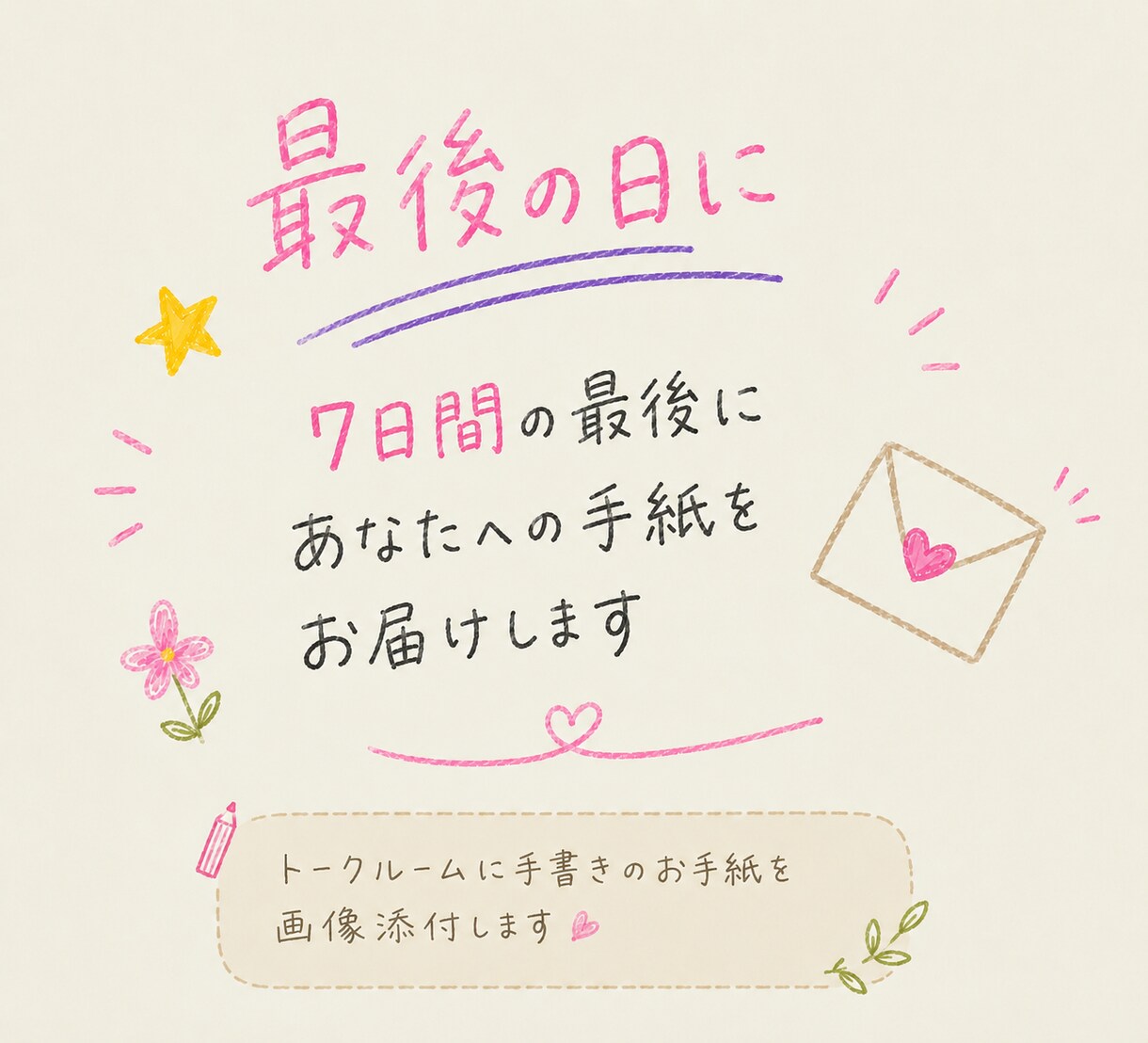 7日間あなたとチャットでお話します 交換日記のような、温かいやり取りをしましょう イメージ6
