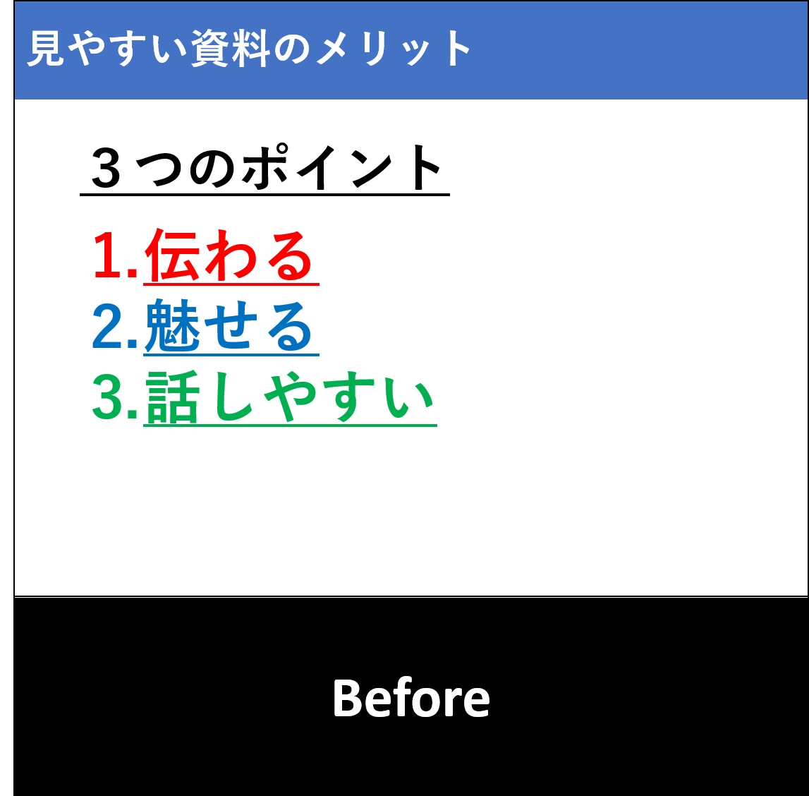 現役デザイナーがパワポ資料をブラッシュアップします 『伝わる』『最後まで見たくなる』資料に生まれ変えます！ イメージ2
