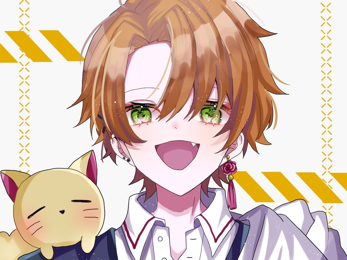 可愛らしいアイコンお描きします キラキラした目が特徴のイラストが得意です！ イメージ5