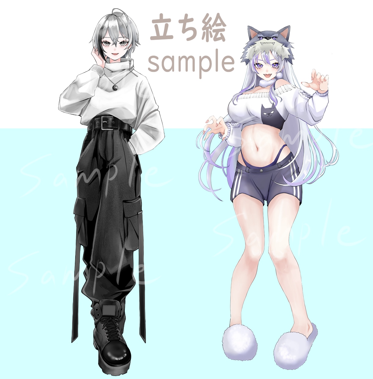 目を惹くイラスト制作します イラスト全般、幅広く制作致します！ イメージ3