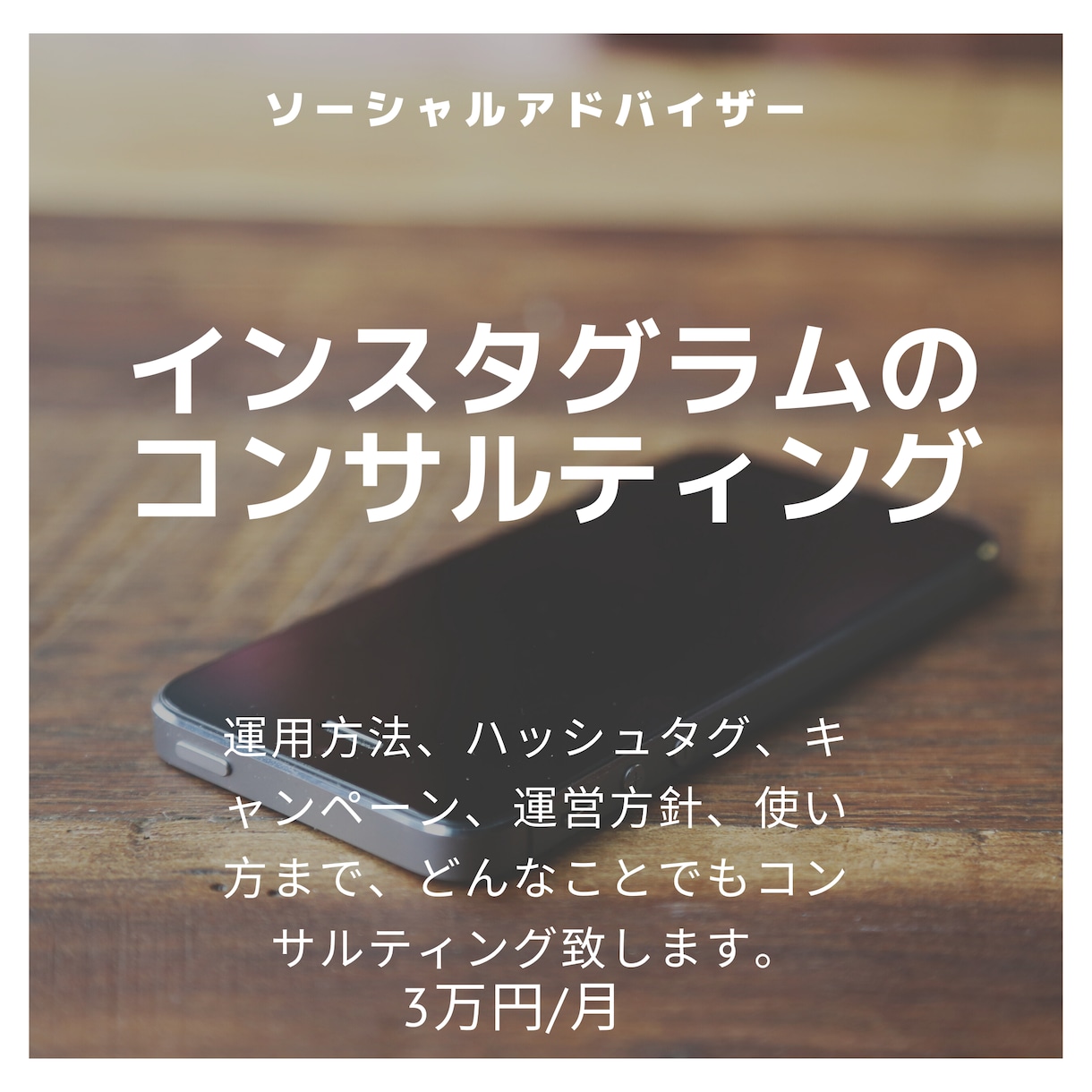 インスタグラムの運用をコンサルティングします 使い方・宣伝方法・ハッシュタグプロがアドバイス・指導致します イメージ2