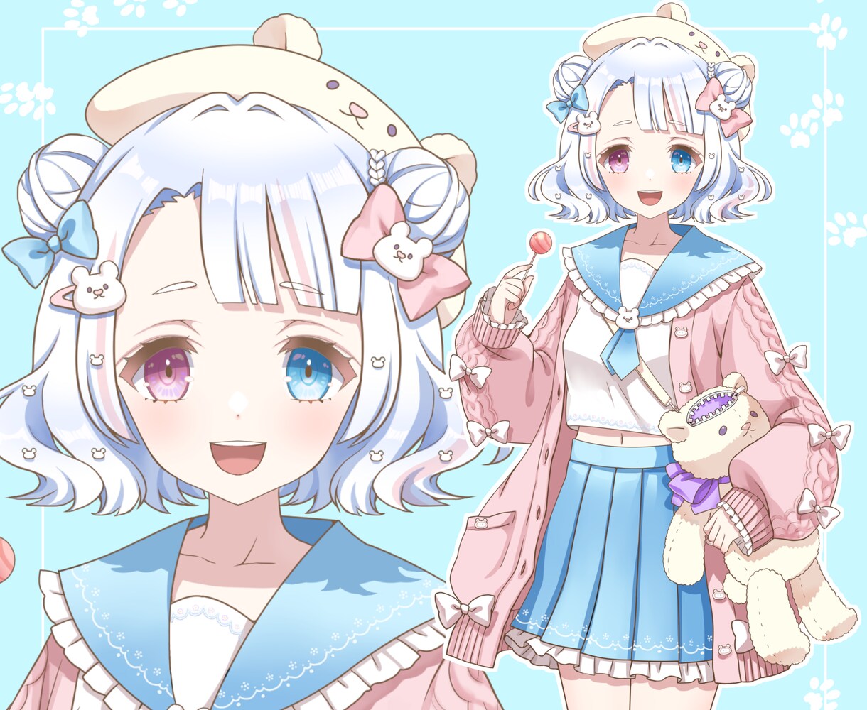 イリアムIRIAM立ち絵キャラクターデザインします スピード納品！商用込、著作権込 イメージ2