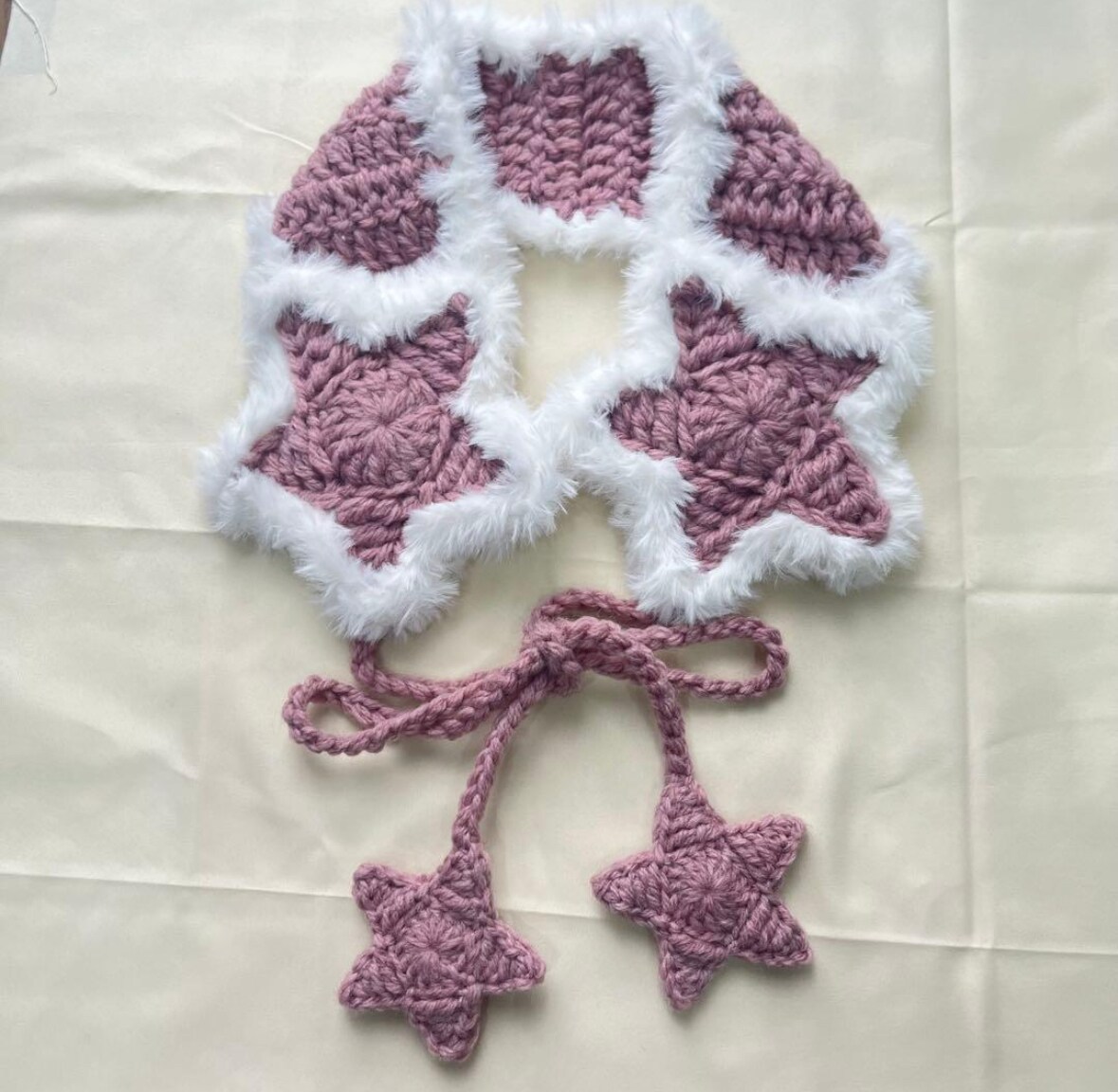 イヤーマフ(かぎ針編み)編みます 寒い冬に、もこもこかわいいイヤーマフを身に着けませんか？ イメージ1