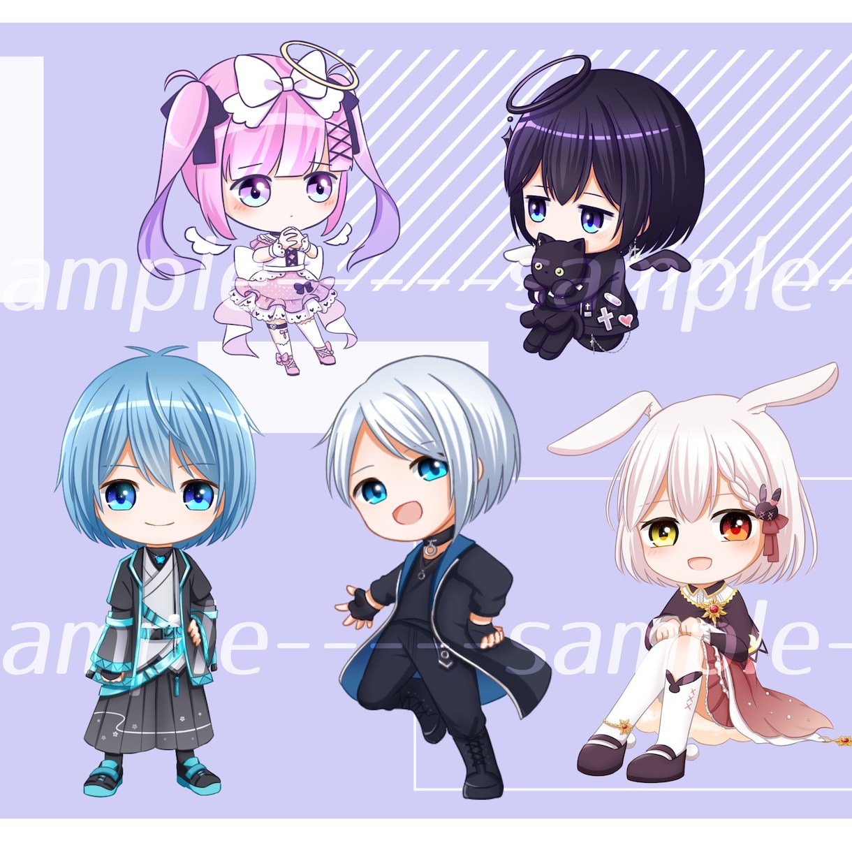 デフォルメイラストを制作致します グッズ化にも使用出来るデフォルメイラストを制作致します。 イメージ1