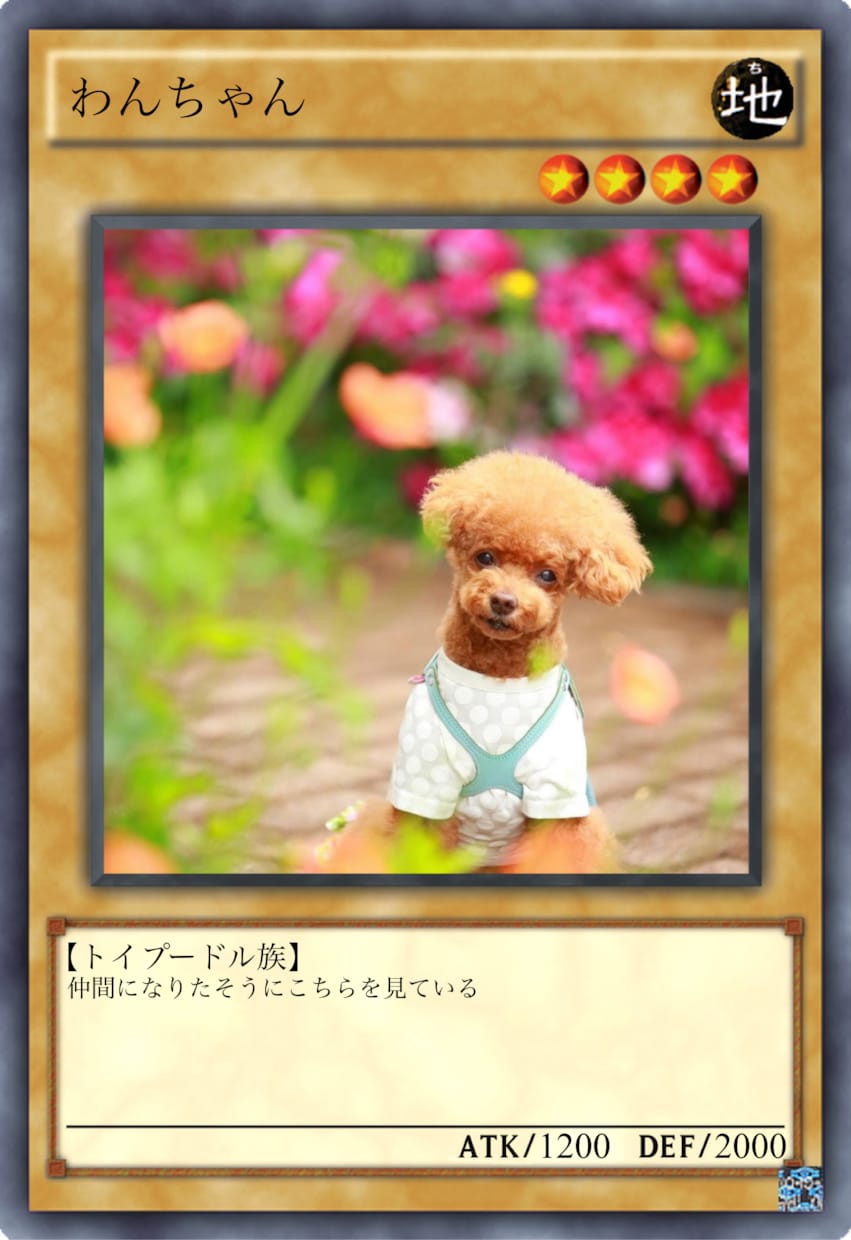 名刺などに使える遊戯王風デザイン作ります 名刺にも使える遊戯王風カード作成 イメージ1