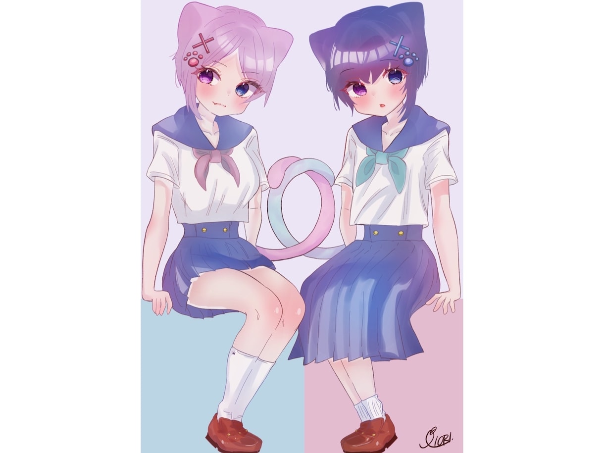 ケモ耳 少女 少年！あなたの思う可愛いを描きます 早く！可愛く！仕上げていきます!! イメージ4