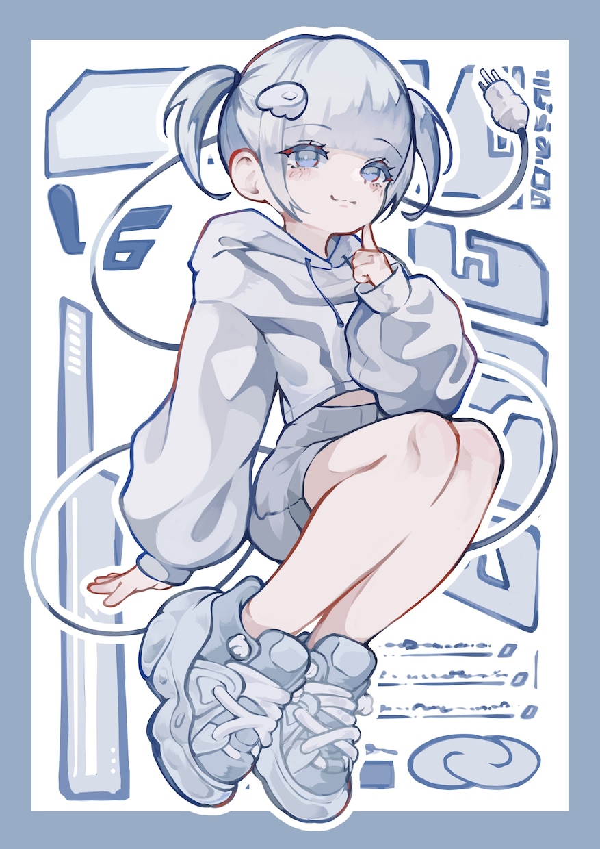 アイコンやSpoon等の配信画面描きます 地雷系や白系の女の子をメインに可愛いイラストを届けます‼️ イメージ7