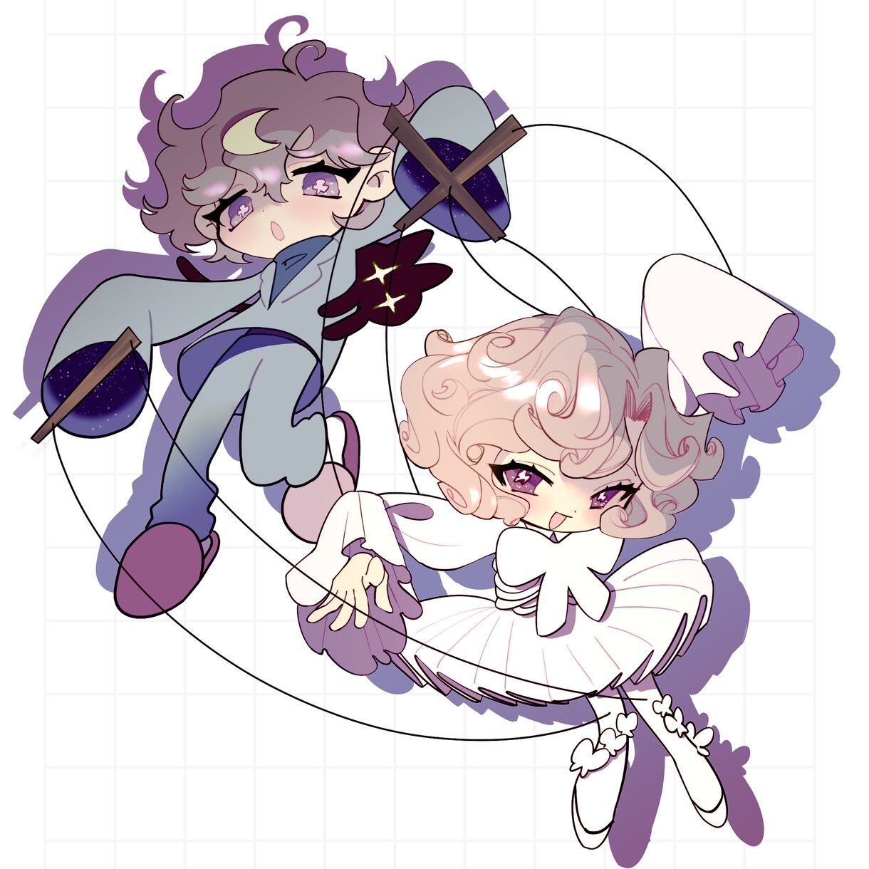 Vtuber向けの立ち絵/キービジュ等承ります かっこかわいい系、中性的で繊細な絵柄が得意 イメージ4