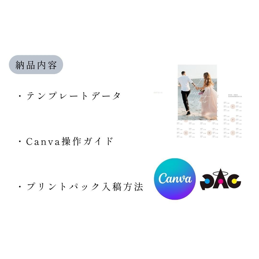 お二人だけのプロフィールブックが作れます スマホでも作成可能◎　操作説明資料付　Canvaテンプレート イメージ3