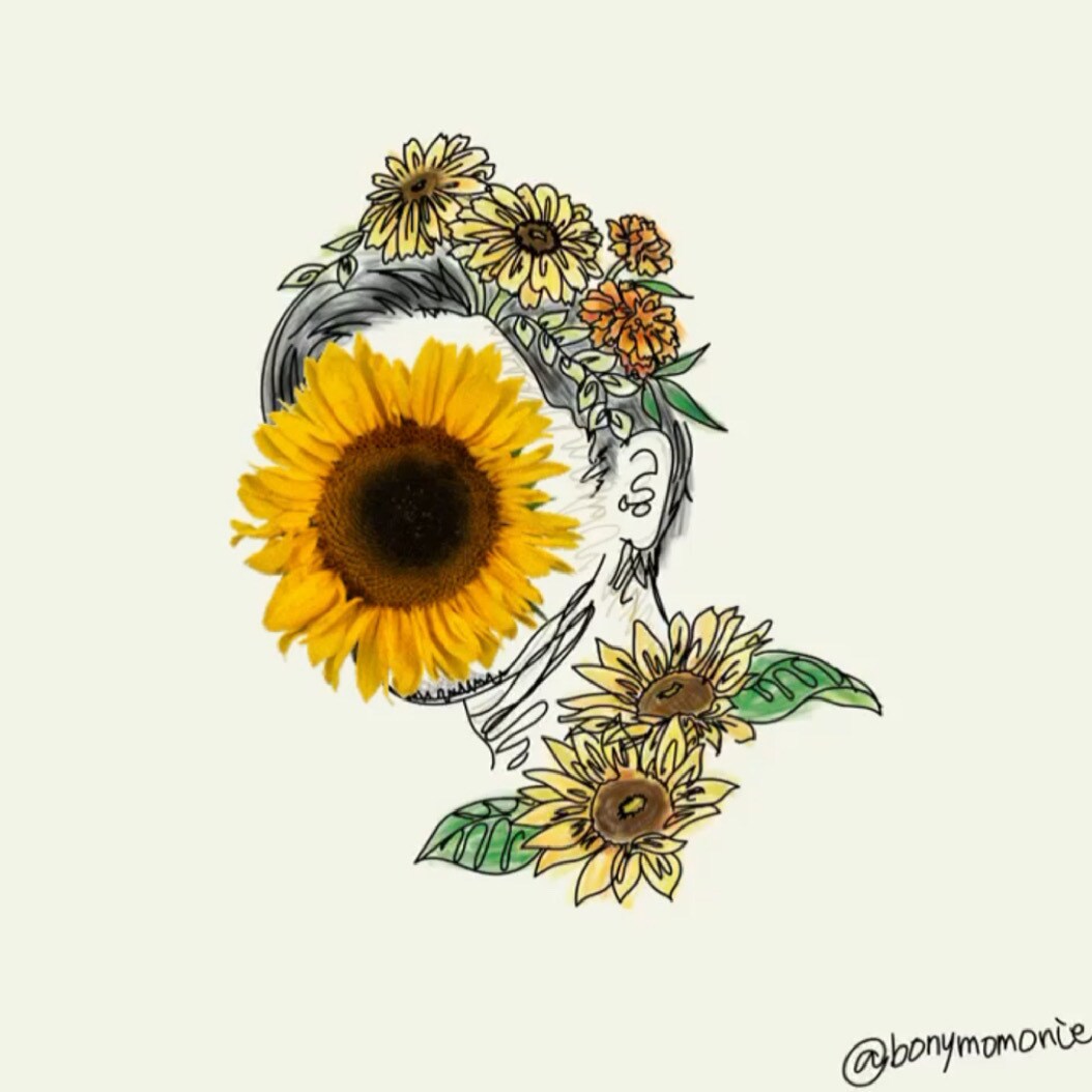 花束みたいな似顔絵！✴︎唯一無二のイラスト描きます ✴︎プレゼントや記念日に✴︎文字入れ対応 イメージ6
