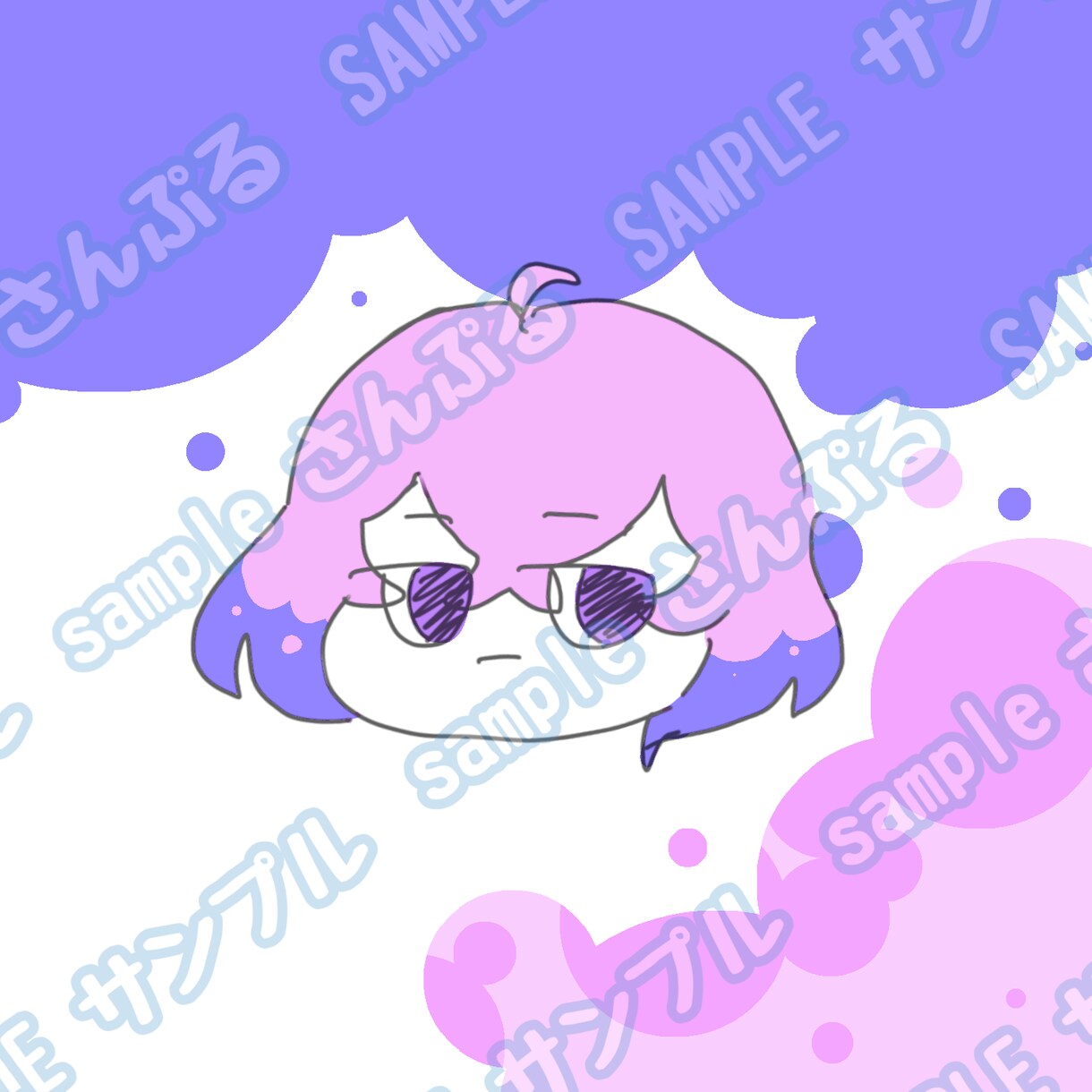 初回30％オフ!！　SNSのアイコン作ります オリジナルイラストをポップなタッチのデフォルメ顔で制作します イメージ3