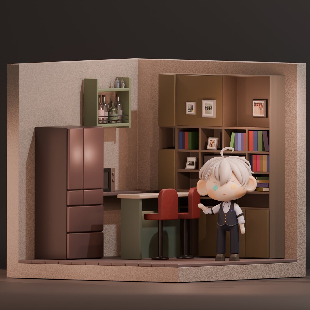 3D背景や部屋をお作りします あなただけのミニチュアのような3D背景をお作りします！ イメージ5