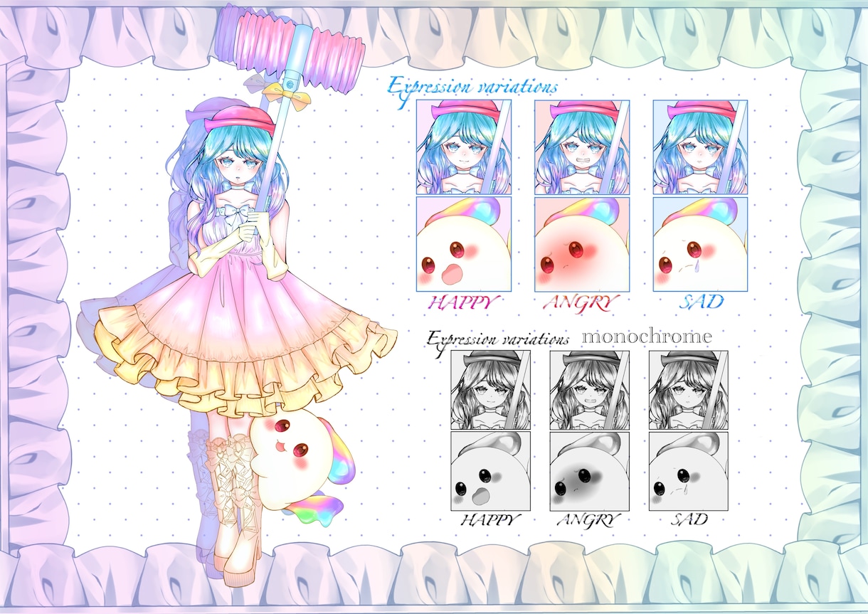 可愛すぎるイラスト描いちゃいます ゆめかわギャルかわどんな可愛いもお描きします！ イメージ5