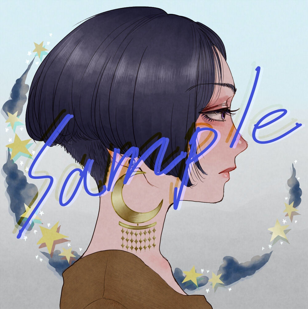 綺麗で可愛いイラストを提供します SNSアイコンにおすすめ！絵柄の微調整も対応可能です！ イメージ1
