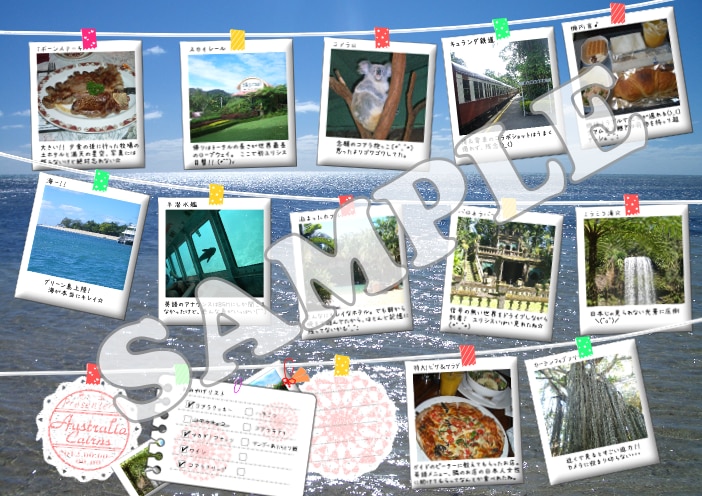 旅の思い出を、素敵なスクラップブックに変身させます ☆あなたの思い出を、ポラロイド写真風に☆ イメージ2