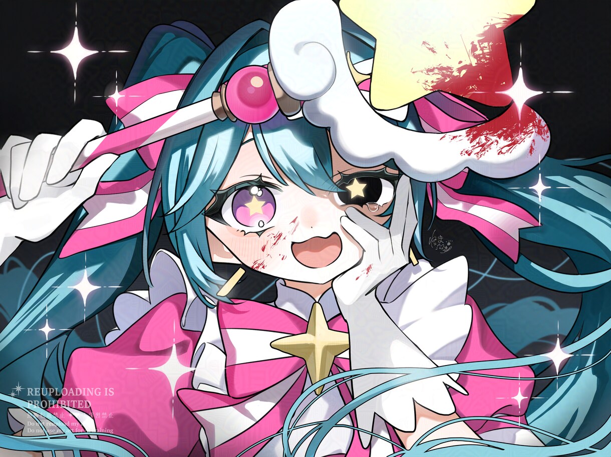 歌ってみた、オリジナルMVのイラスト描きます 商用利用OK！サムネのみももちろん承ります！ イメージ3