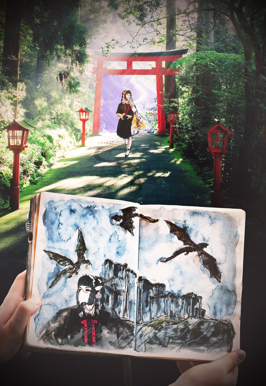 ダーク・闇など独自の世界観での合成画像を制作します 可愛いだけでは物足りない方へ、毒々しさや闇さは如何ですか？ イメージ9