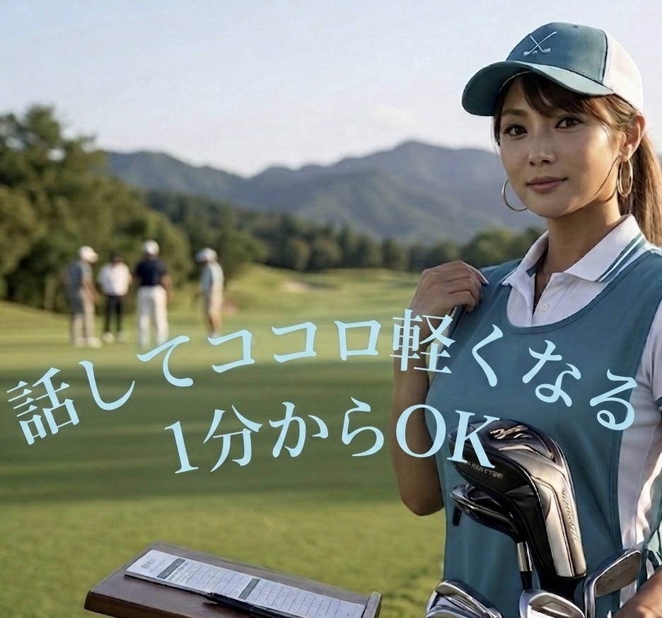 キャディさん専用　ひと息つける場所をお届けします ゴルフ場勤務経験者がキャディさんの気持ちに寄り添います⛳️ イメージ1