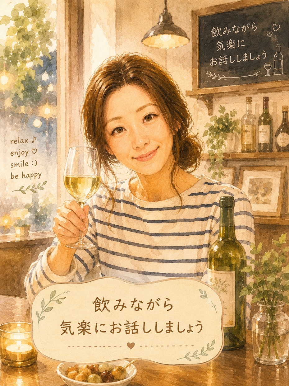 一緒に楽しく飲んじゃいます 昼飲み、夜飲み大歓迎☆楽しく飲みましょう♪ イメージ1