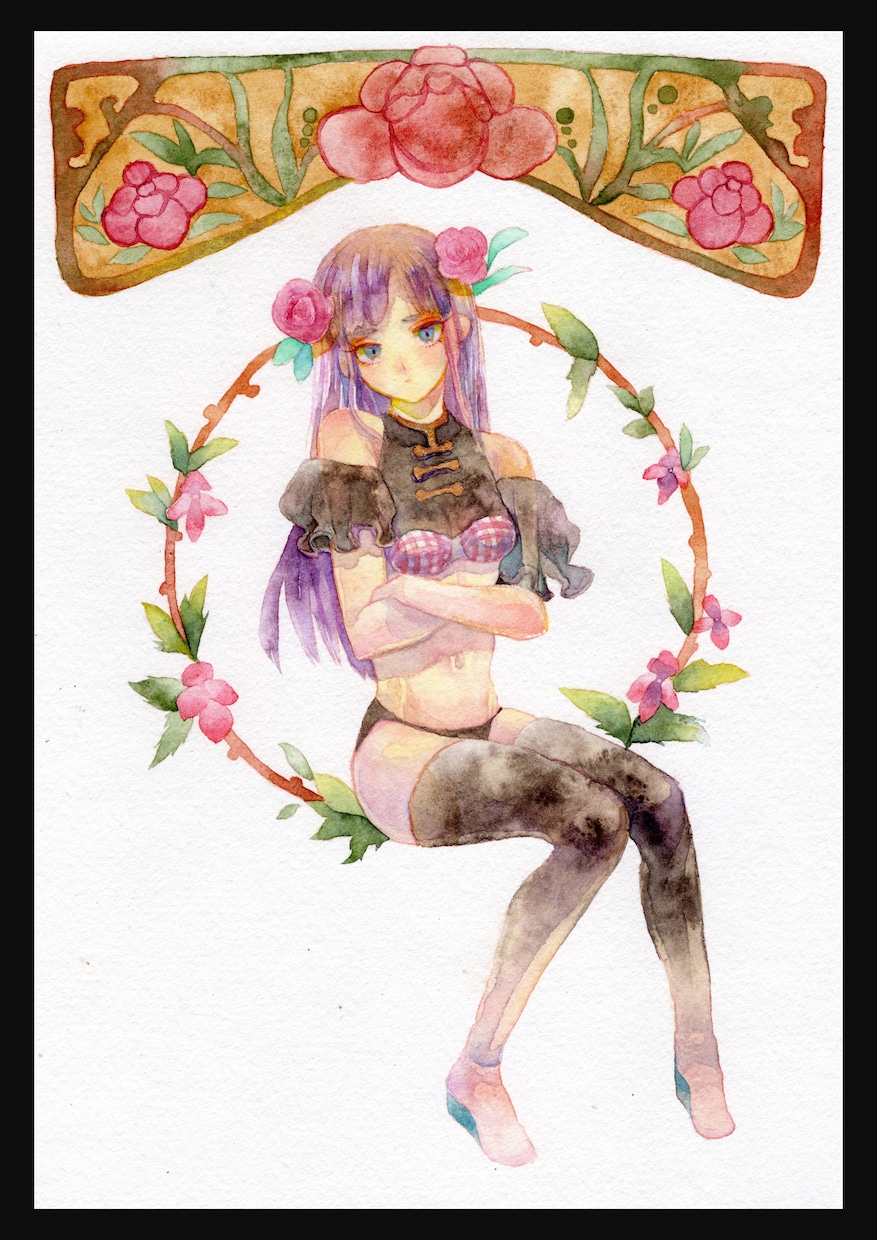 Vtuberさん向けイラスト描きます 透明水彩でサムネ用のイラストを描きます イメージ2