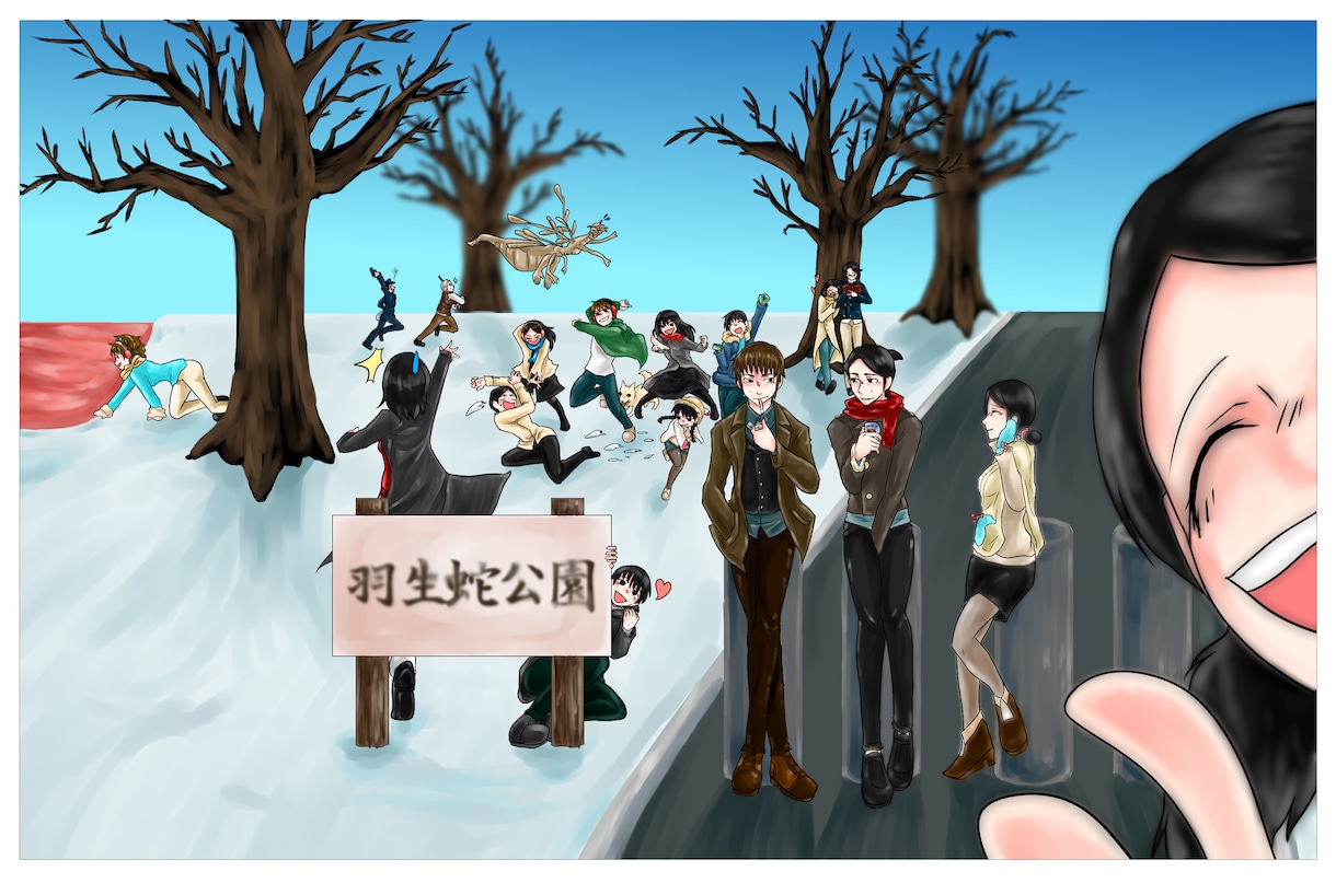 10人からの【集合絵】描きます 最大100人対応！特別な集合絵を貴方に♪ イメージ6