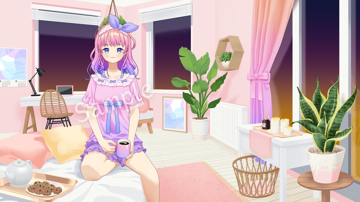 Vtuberキャラデザ〜モデリング全工程承ります 低価格でイラスト・パーツ分け・Live2D・SDキャラ制作！ イメージ8