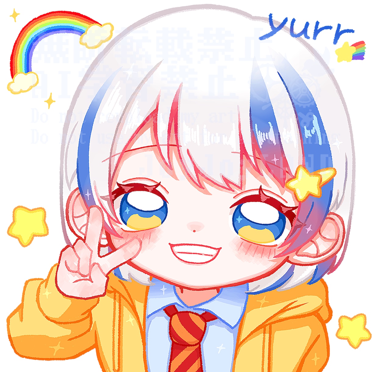 かわいいちびキャライラストを制作します 1：1の比率で可愛い色鮮やかなちびキャライラストを描きます イメージ4