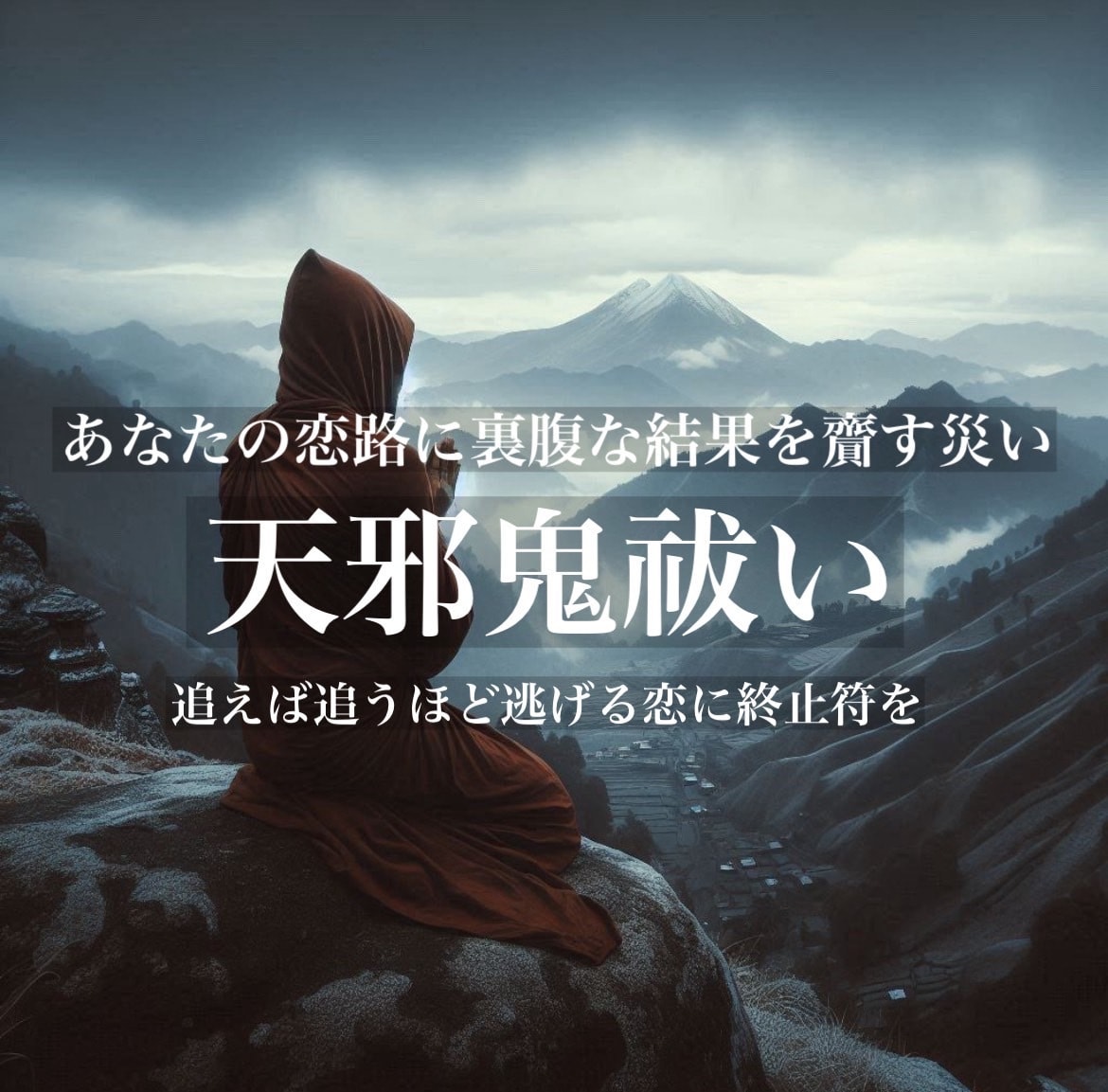 裏腹な結果をもたらす『天邪鬼』恋の障壁を祓います 追えば追うほど逃げると実感している恋に終止符を打ちましょう イメージ1
