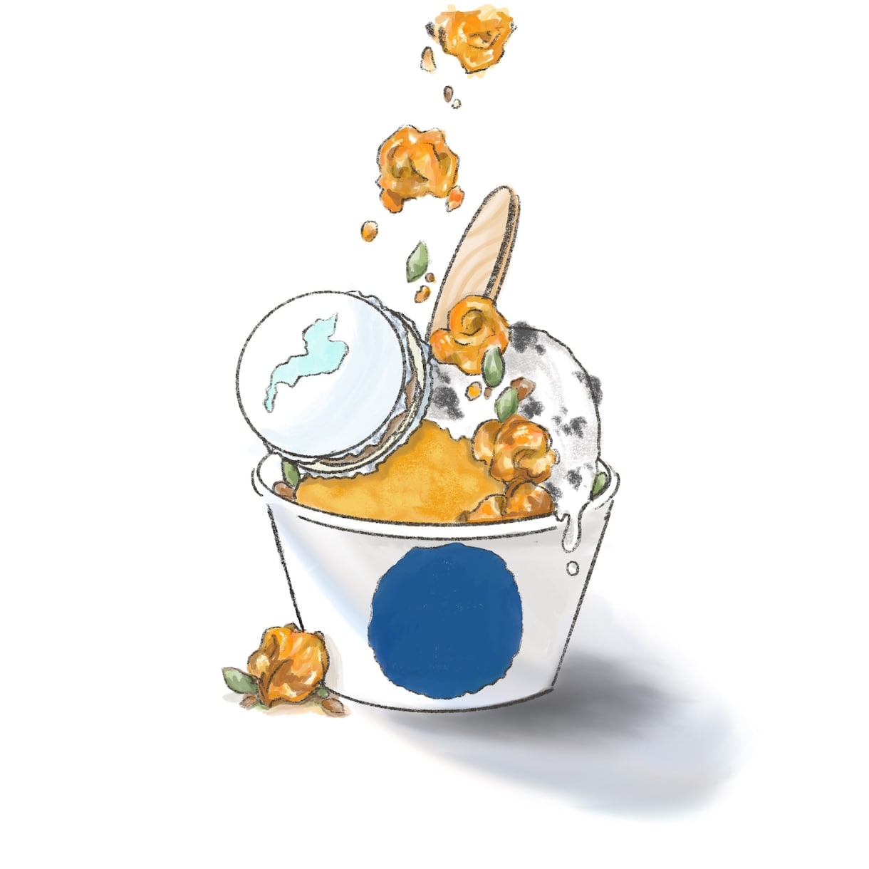 色鮮やかで美味しそうなお料理・デザートを描きます 過去にカフェやレストランのメニューの挿絵に採用された経験有 イメージ1