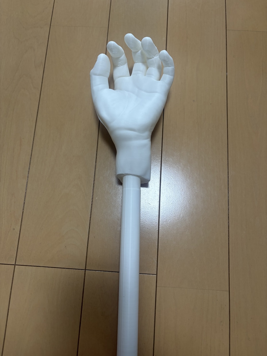 敬老の日 : お孫さんの手を孫の手にします 写真から3D造形！愛おしいお孫さんの形をした特別な孫の手 イメージ6