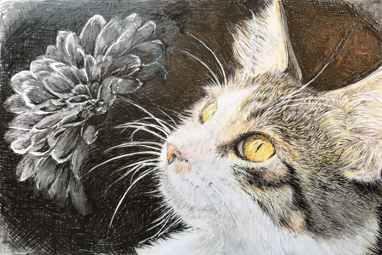 大切なペットをリアルで優しい絵画にいたします 動物を愛する作者が毛の一本一本まで愛情たっぷりに仕上げます。 イメージ5