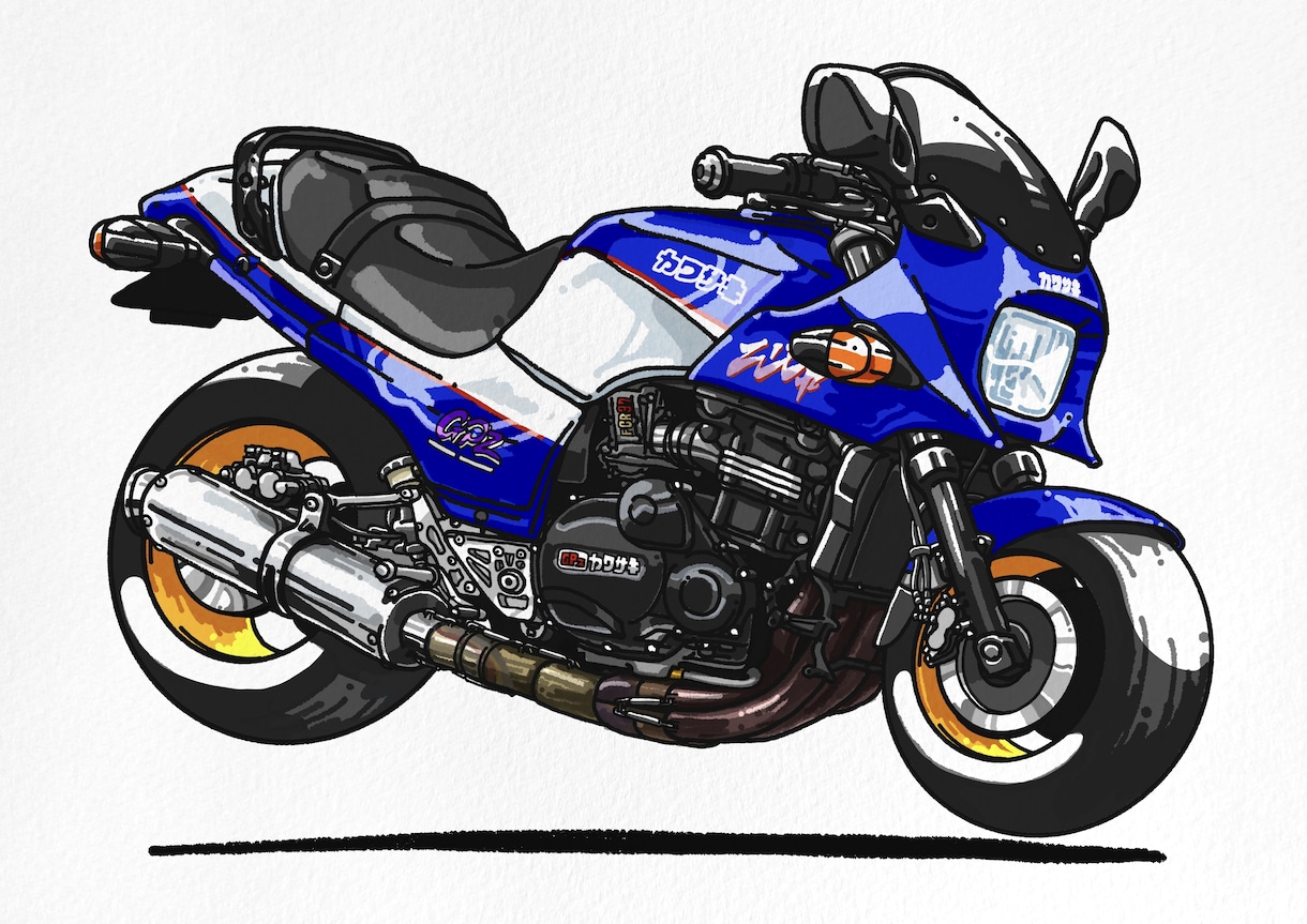 愛車のバイク、デフォルメイラストにします レトロポップでかわいい雰囲気！ イメージ6
