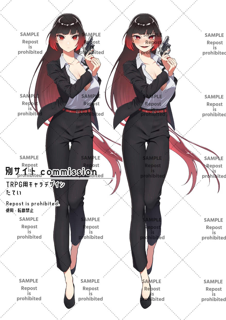 TRPGなどの立ち絵を制作いたします あなたとキャラクターの時間が良いものになりますように イメージ6