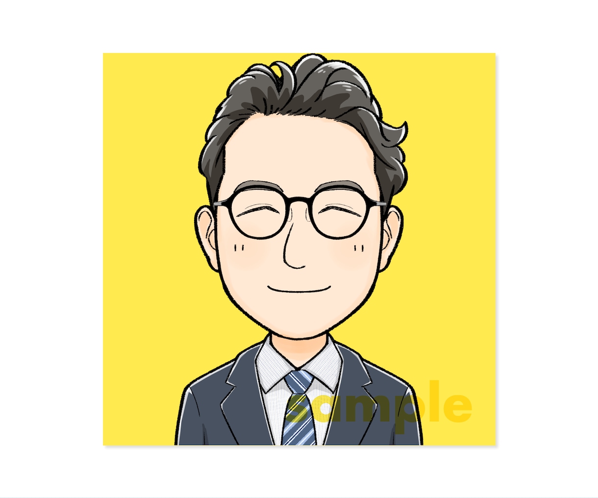 シンプルすぎず可愛い♪優しい好印象似顔絵描きます デフォルメ☆SNSやブログのアイコンお名刺に◎プレゼントにも イメージ4