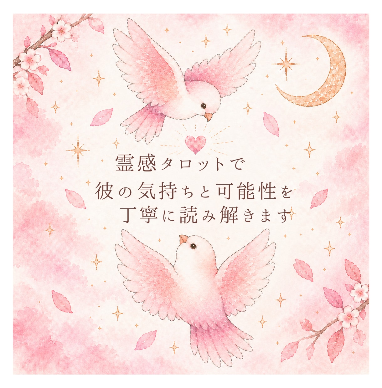 叶えたい！この片思い♡霊感タロットですっと導きます 動き出せない恋を、そっと後押しします♡ イメージ3