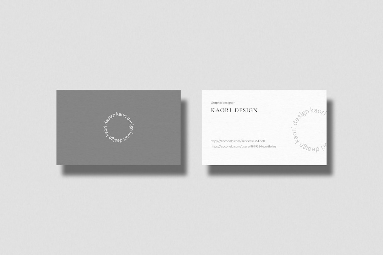 リピーター様限定！ロゴを活かした名刺つくります シンプルなオリジナル名刺やカードをデザインをします イメージ1