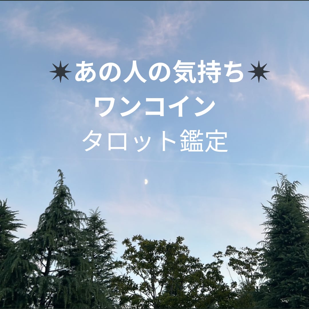 あの人の気持ち♡タロットで占います ✴︎片思いの彼・上司・友達の気持ちetcをタロットで鑑定✴︎ イメージ1